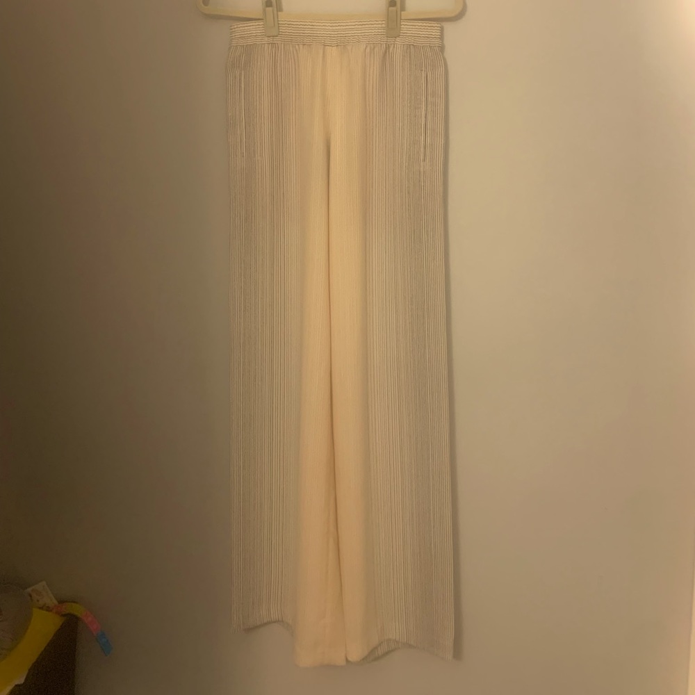 BCBG pinstriped ombré palazzo pants. NWT